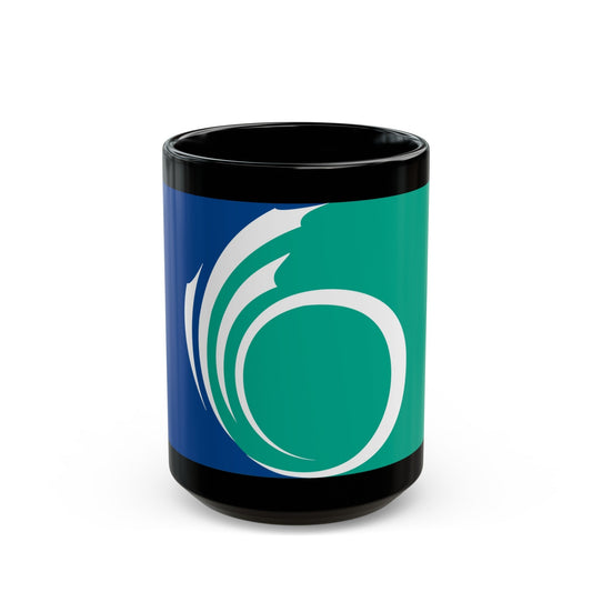 Flag of Ottawa Ontario Canada - Black Coffee Mug-15oz-The Sticker Space