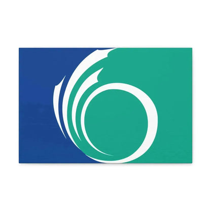 Flag of Ottawa Ontario Canada - Canvas Wall Art 18″ x 12″ 1.25" - The Sticker Space