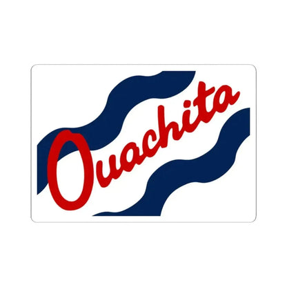 Flag of Ouachita Parish Louisiana (United States) STICKER Vinyl Kiss-Cut Decal 2 Inch White - The Sticker Space