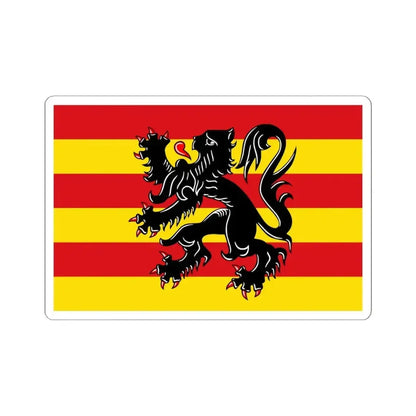 Flag of Oudenaarde (Belgium) STICKER Vinyl Kiss-Cut Decal 6 Inch White - The Sticker Space