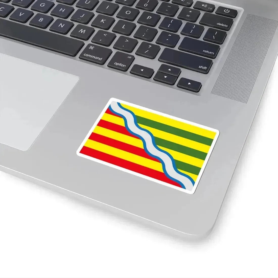 Flag of Oudsbergen Belgium (Belgium) STICKER Vinyl Kiss-Cut Decal - The Sticker Space