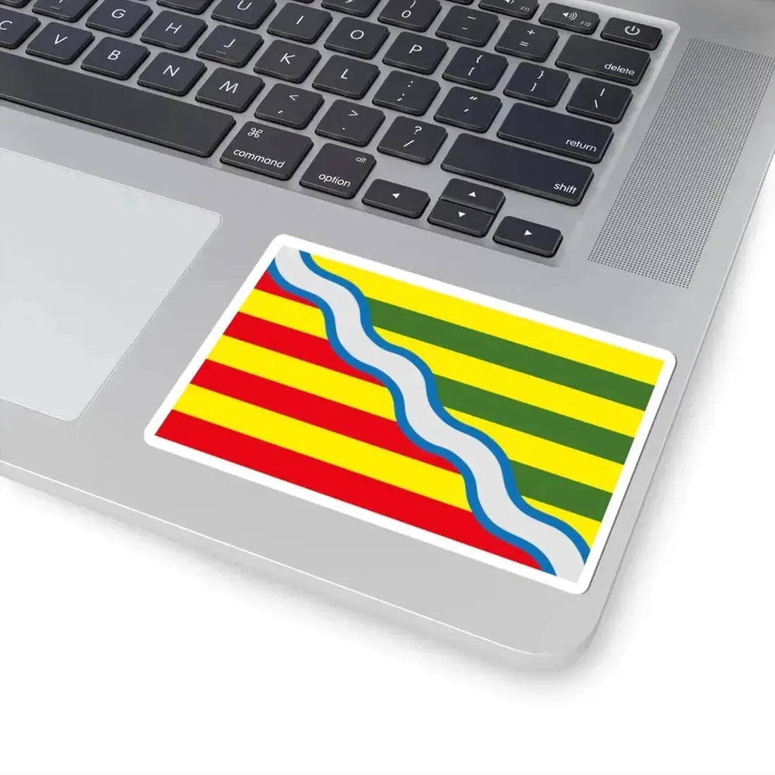 Flag of Oudsbergen Belgium (Belgium) STICKER Vinyl Kiss-Cut Decal - The Sticker Space