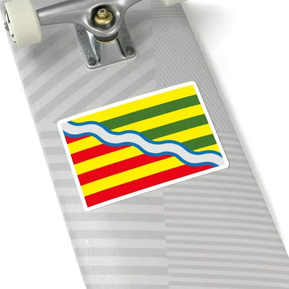Flag of Oudsbergen Belgium (Belgium) STICKER Vinyl Kiss-Cut Decal - The Sticker Space