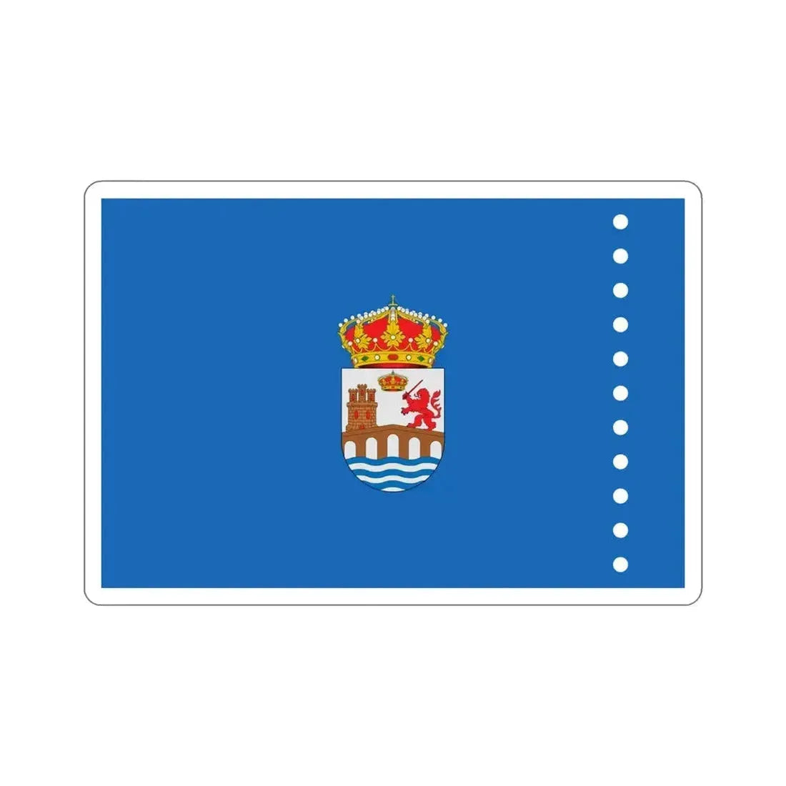 Flag of Ourense Spain STICKER Vinyl Die-Cut Decal 5 Inch - The Sticker Space