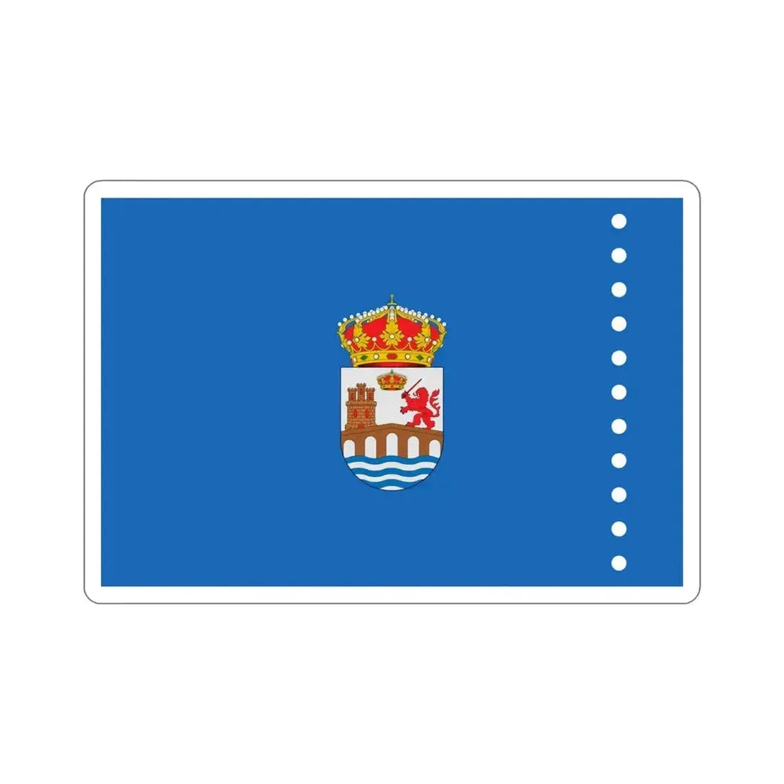 Flag of Ourense Spain STICKER Vinyl Die-Cut Decal 5 Inch - The Sticker Space