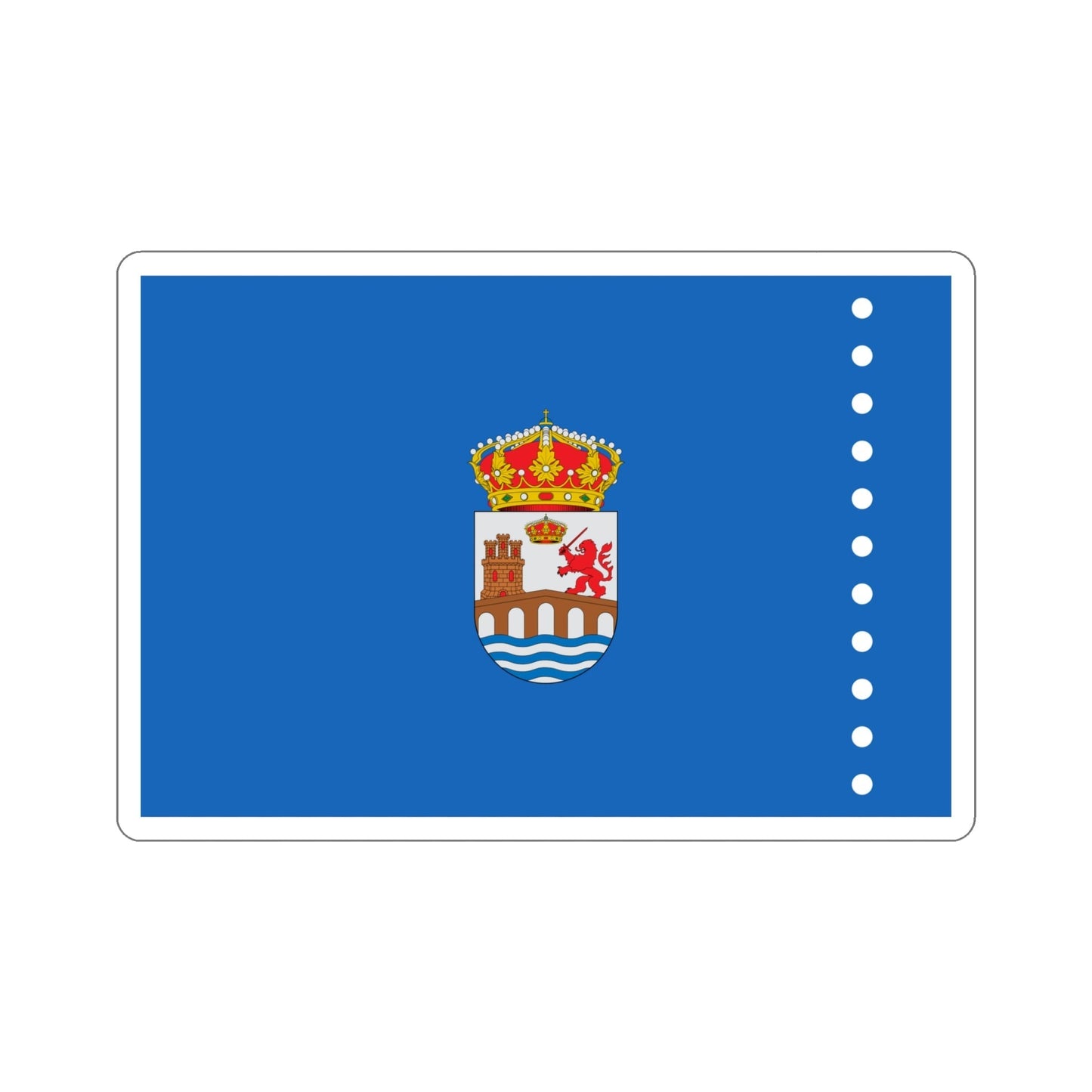 Flag of Ourense Spain STICKER Vinyl Die-Cut Decal-5 Inch-The Sticker Space