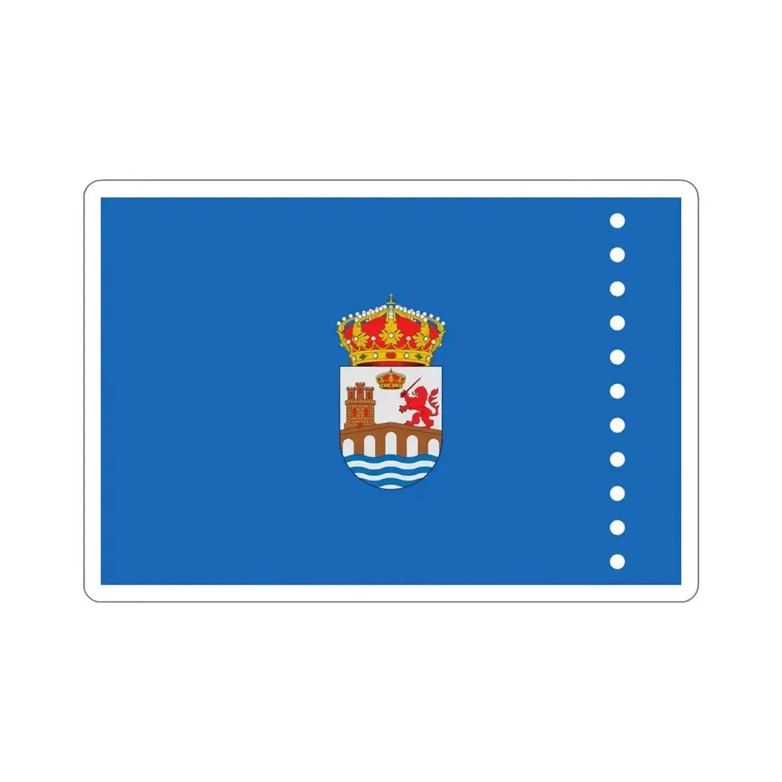 Flag of Ourense Spain STICKER Vinyl Die-Cut Decal 6 Inch - The Sticker Space