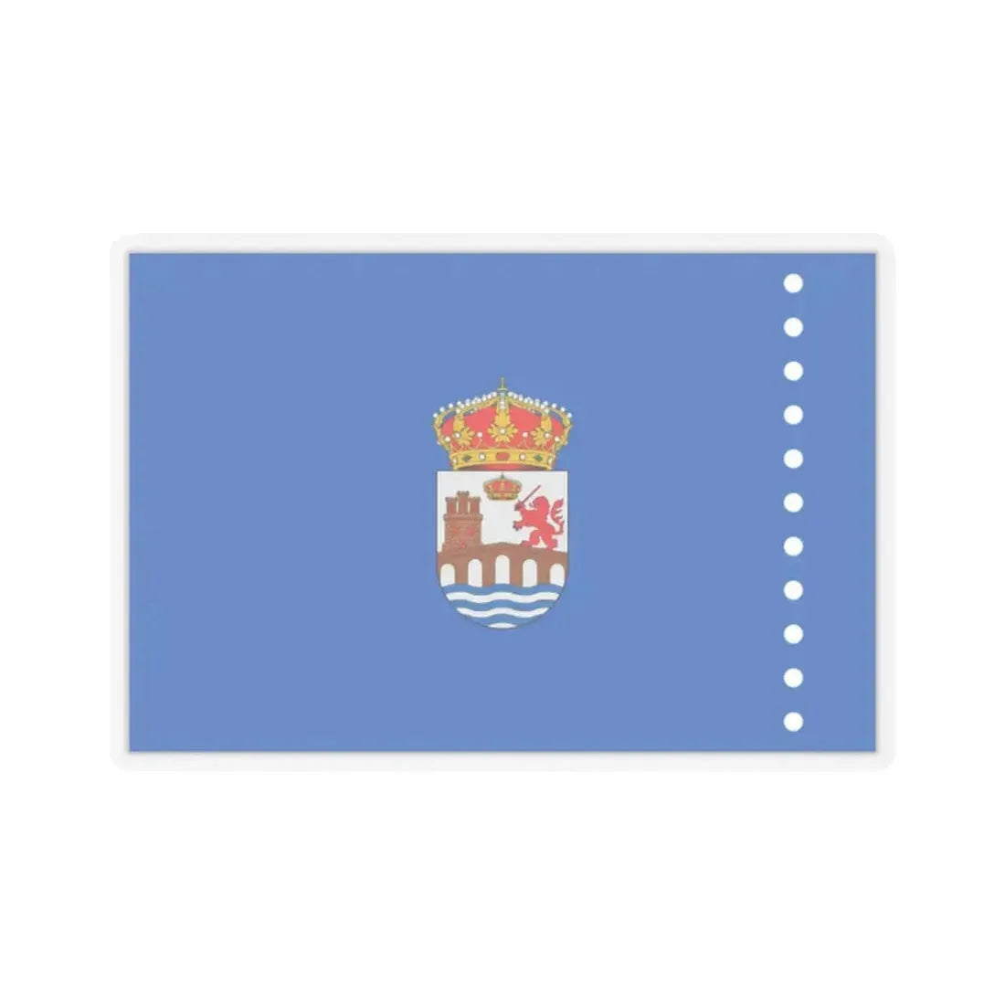 Flag of Ourense Spain - STICKER Vinyl Kiss-Cut Decal 2 Inch Transparent - The Sticker Space