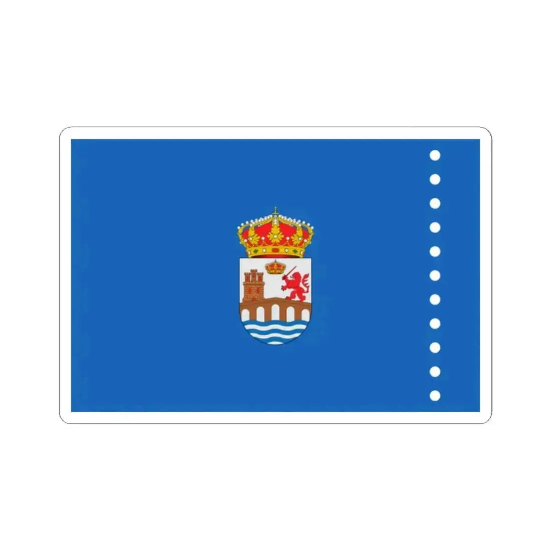 Flag of Ourense Spain - STICKER Vinyl Kiss-Cut Decal 2 Inch White - The Sticker Space