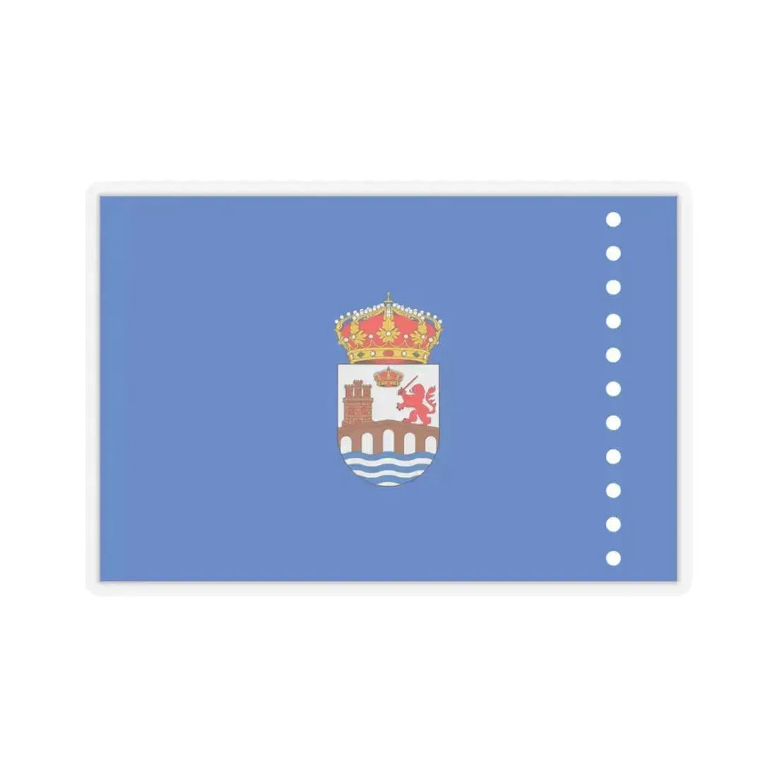 Flag of Ourense Spain - STICKER Vinyl Kiss-Cut Decal 3 Inch Transparent - The Sticker Space