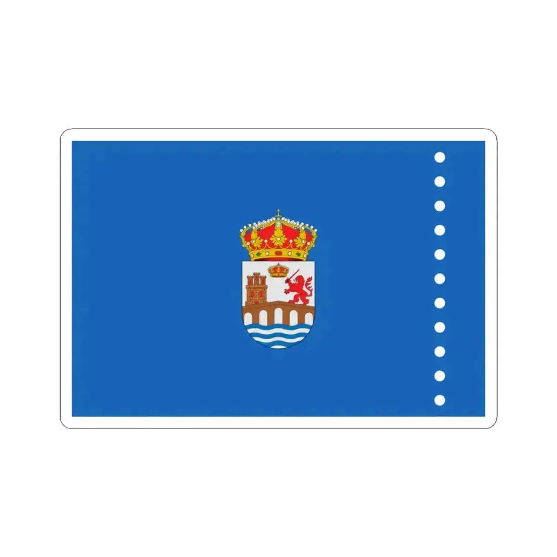 Flag of Ourense Spain - STICKER Vinyl Kiss-Cut Decal 3 Inch White - The Sticker Space