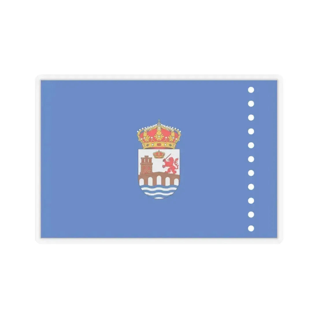 Flag of Ourense Spain - STICKER Vinyl Kiss-Cut Decal 4 Inch Transparent - The Sticker Space