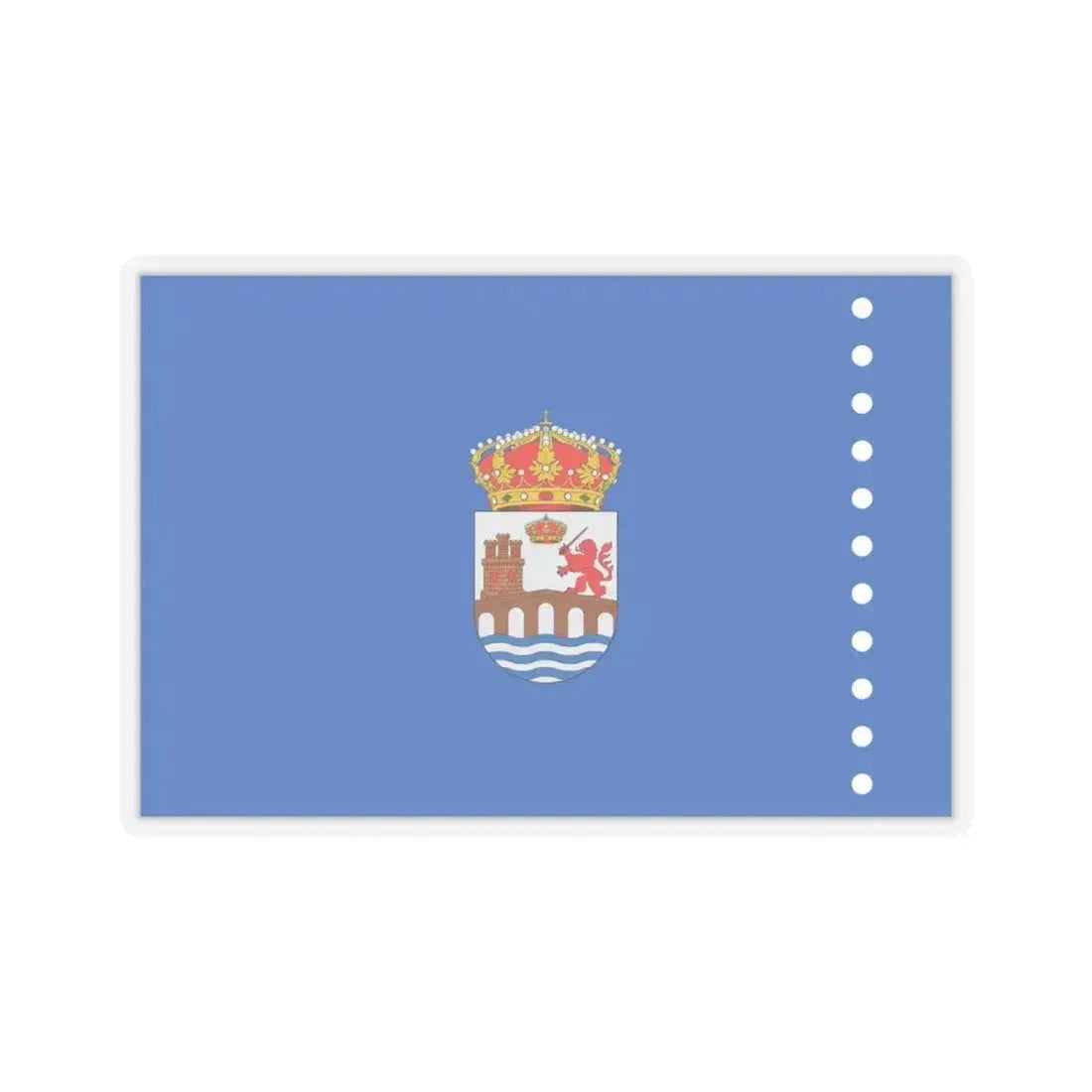 Flag of Ourense Spain - STICKER Vinyl Kiss-Cut Decal 6 Inch Transparent - The Sticker Space