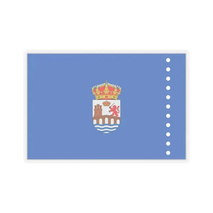 Flag of Ourense Spain - STICKER Vinyl Kiss-Cut Decal 6 Inch Transparent - The Sticker Space