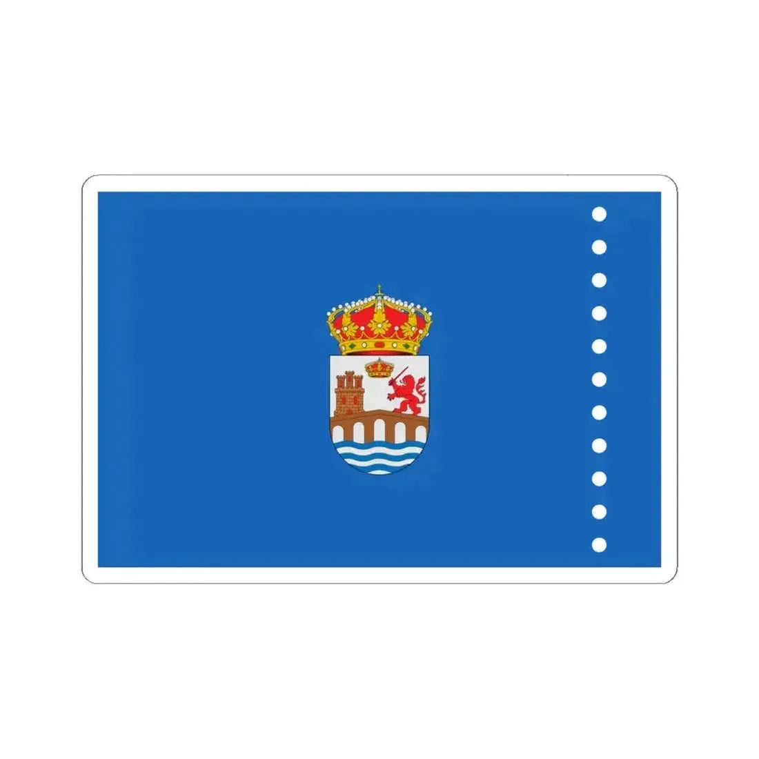 Flag of Ourense Spain - STICKER Vinyl Kiss-Cut Decal 6 Inch White - The Sticker Space