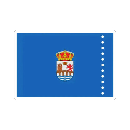 Flag of Ourense Spain - STICKER Vinyl Kiss-Cut Decal 6 Inch White - The Sticker Space