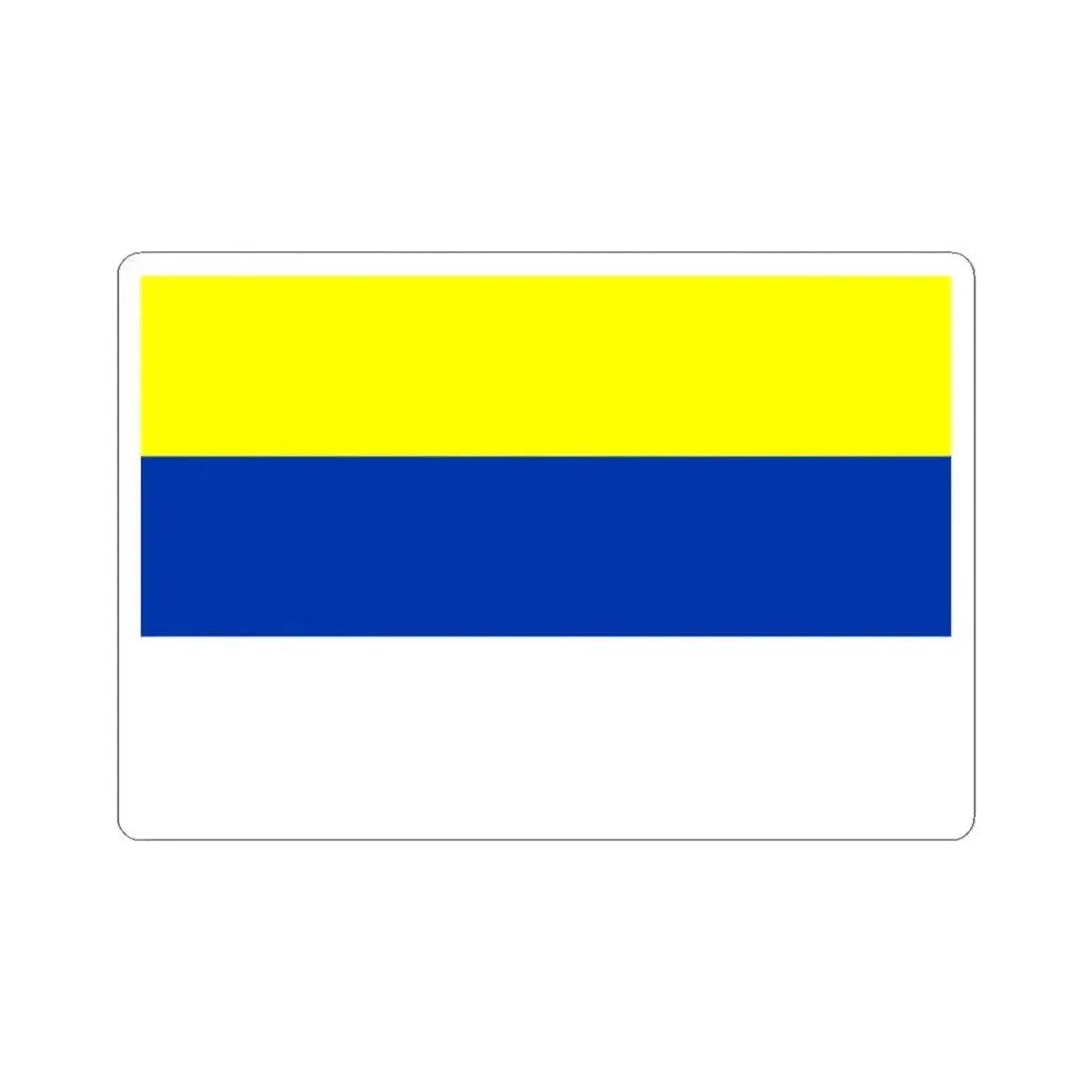 Flag of Ovalle Chile (Chile) STICKER Vinyl Kiss-Cut Decal 3 Inch White - The Sticker Space