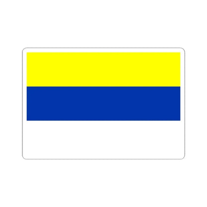 Flag of Ovalle Chile (Chile) STICKER Vinyl Kiss-Cut Decal 4 Inch White - The Sticker Space