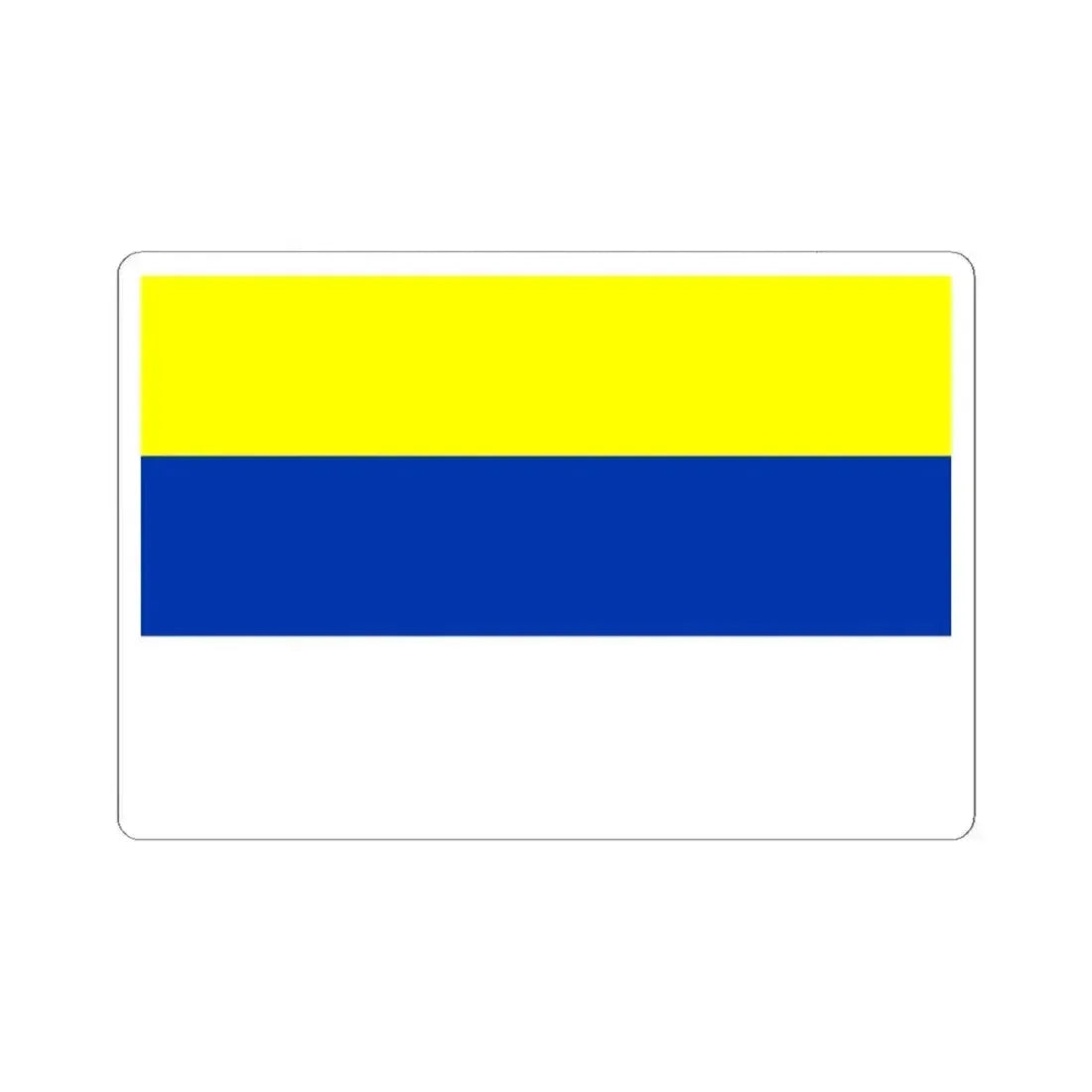 Flag of Ovalle Chile (Chile) STICKER Vinyl Kiss-Cut Decal 6 Inch White - The Sticker Space