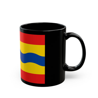 Flag of Overijssel Netherlands - Black Coffee Mug-The Sticker Space