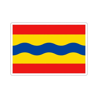 Flag of Overijssel Netherlands STICKER Vinyl Die-Cut Decal 4 Inch - The Sticker Space