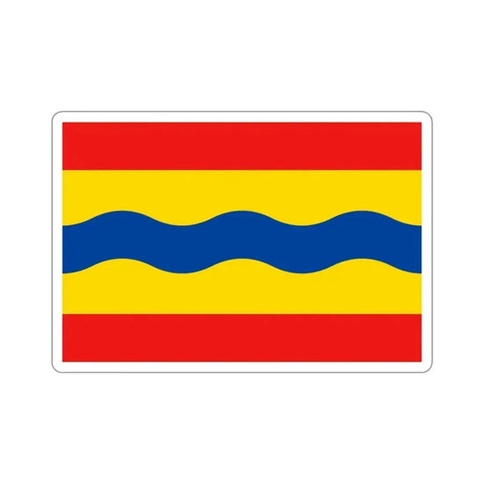 Flag of Overijssel Netherlands STICKER Vinyl Die-Cut Decal 6 Inch - The Sticker Space
