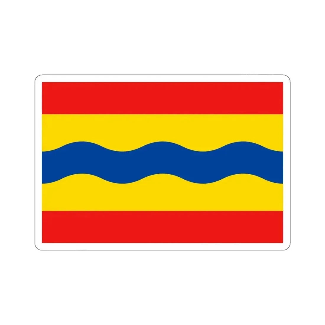 Flag of Overijssel Netherlands STICKER Vinyl Die-Cut Decal - The Sticker Space