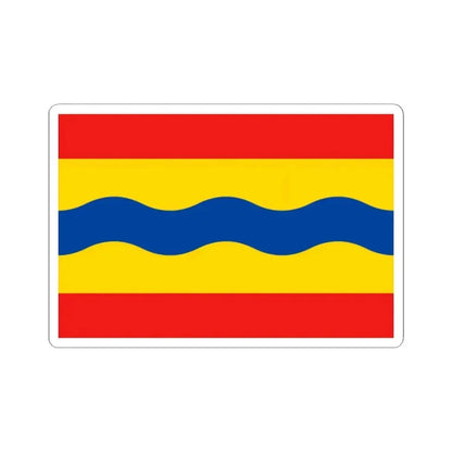 Flag of Overijssel Netherlands - STICKER Vinyl Kiss-Cut Decal 2 Inch White - The Sticker Space