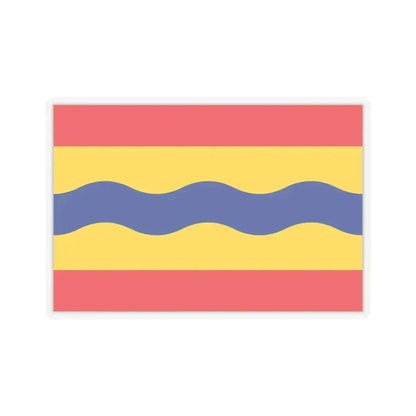 Flag of Overijssel Netherlands - STICKER Vinyl Kiss-Cut Decal 3 Inch Transparent - The Sticker Space