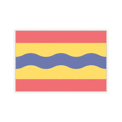 Flag of Overijssel Netherlands - STICKER Vinyl Kiss-Cut Decal 4 Inch Transparent - The Sticker Space