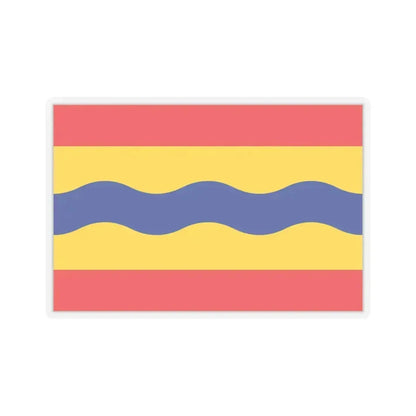 Flag of Overijssel Netherlands - STICKER Vinyl Kiss-Cut Decal 6 Inch Transparent - The Sticker Space