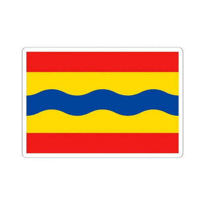 Flag of Overijssel Netherlands - STICKER Vinyl Kiss-Cut Decal 6 Inch White - The Sticker Space