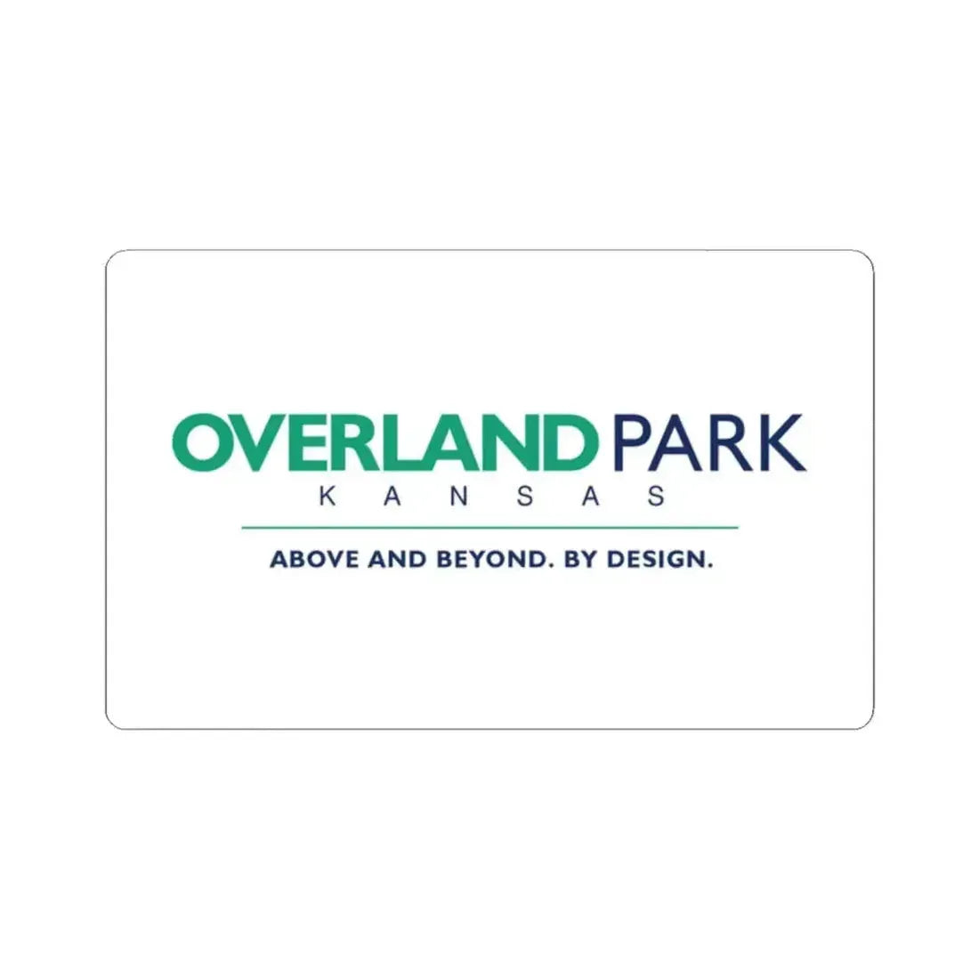 Flag of Overland Park Kansas (United States) STICKER Vinyl Kiss-Cut Decal 2 Inch White - The Sticker Space