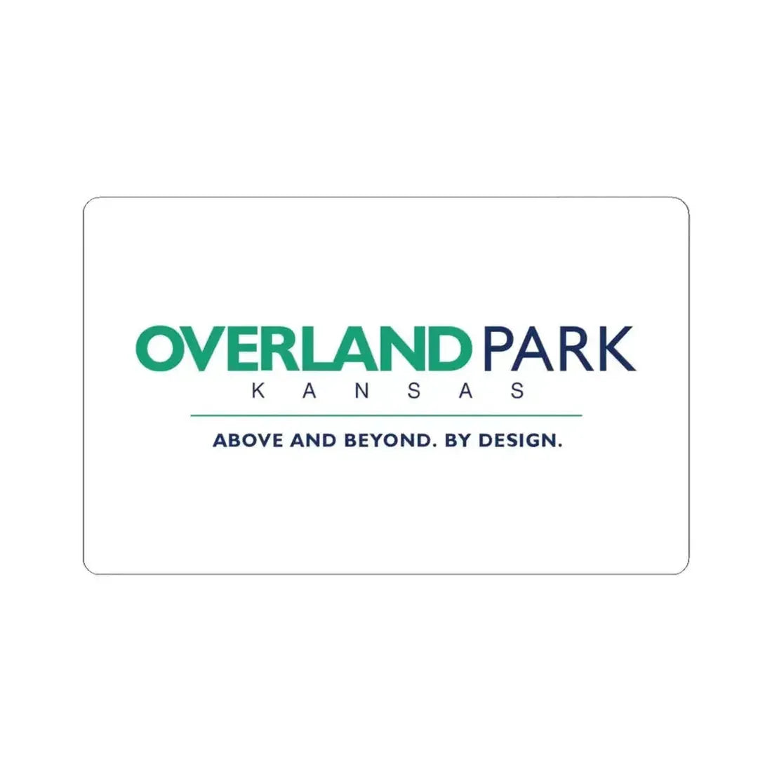 Flag of Overland Park Kansas (United States) STICKER Vinyl Kiss-Cut Decal 6 Inch White - The Sticker Space