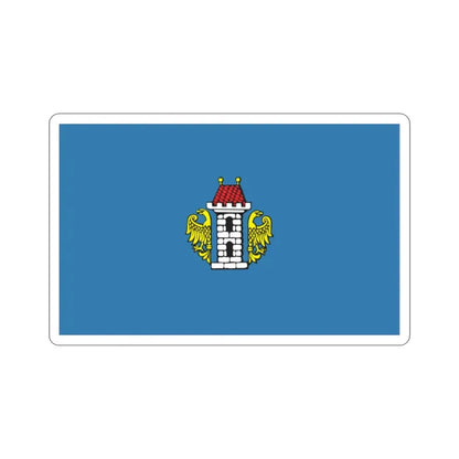 Flag of Oświęcim Poland STICKER Vinyl Die-Cut Decal 2 Inch - The Sticker Space