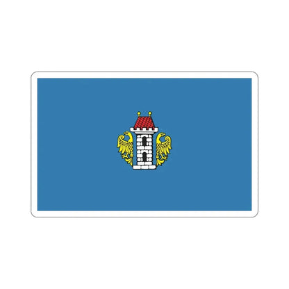 Flag of Oświęcim Poland STICKER Vinyl Die-Cut Decal 5 Inch - The Sticker Space