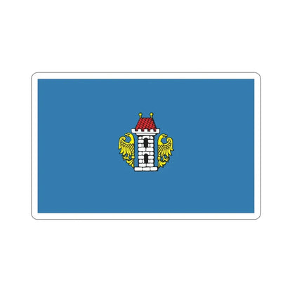 Flag of Oświęcim Poland STICKER Vinyl Die-Cut Decal 5 Inch - The Sticker Space
