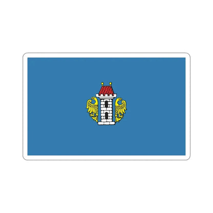 Flag of Oświęcim Poland STICKER Vinyl Die-Cut Decal 6 Inch - The Sticker Space
