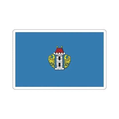 Flag of Oświęcim Poland STICKER Vinyl Die-Cut Decal - The Sticker Space