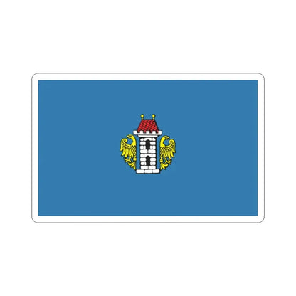 Flag of Oświęcim Poland STICKER Vinyl Die-Cut Decal - The Sticker Space