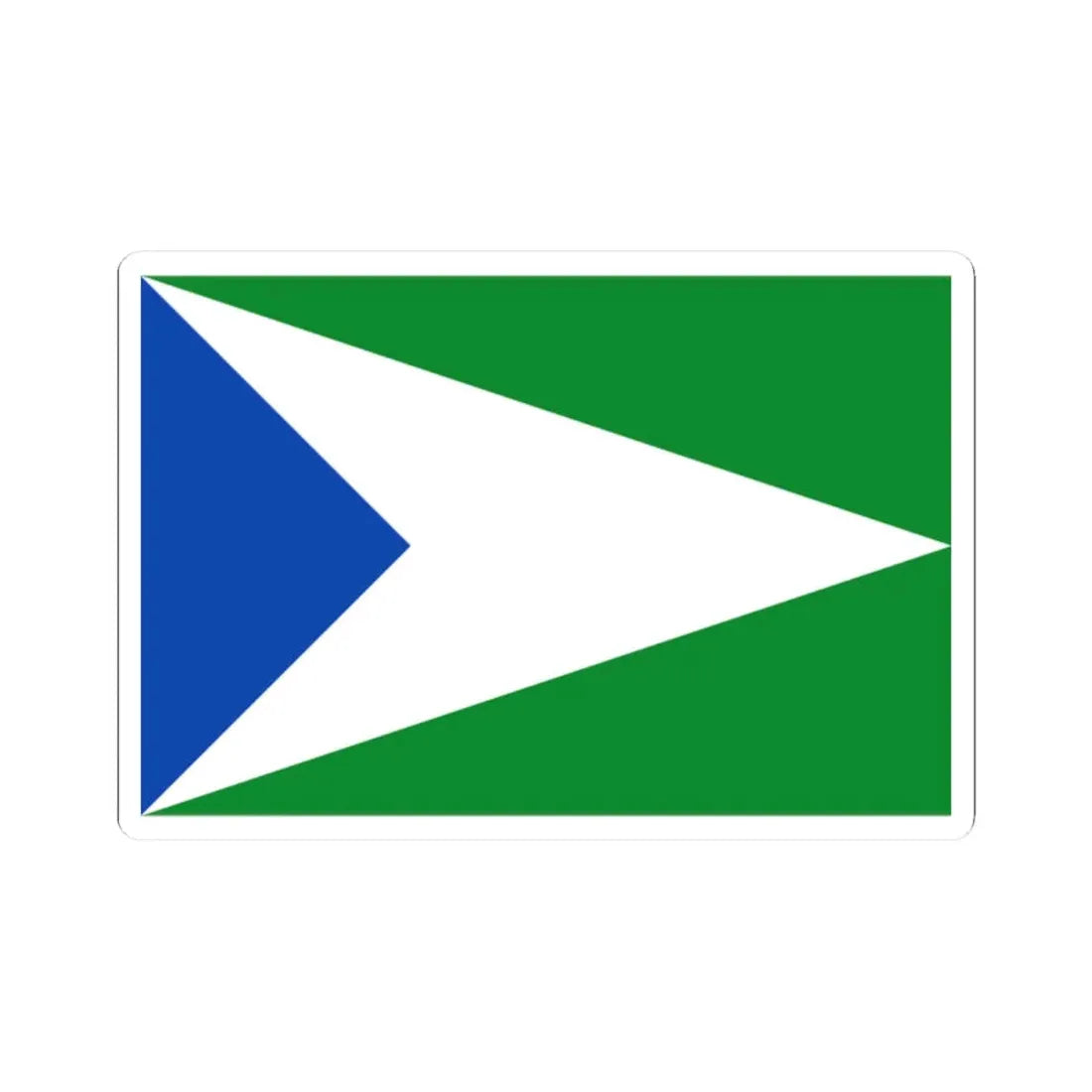 Flag of Oxapampa (Peru) STICKER Vinyl Kiss-Cut Decal 2 Inch White - The Sticker Space