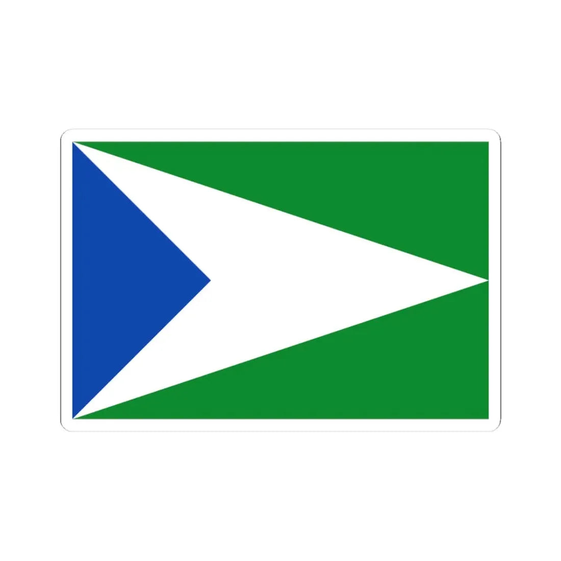 Flag of Oxapampa (Peru) STICKER Vinyl Kiss-Cut Decal 3 Inch White - The Sticker Space