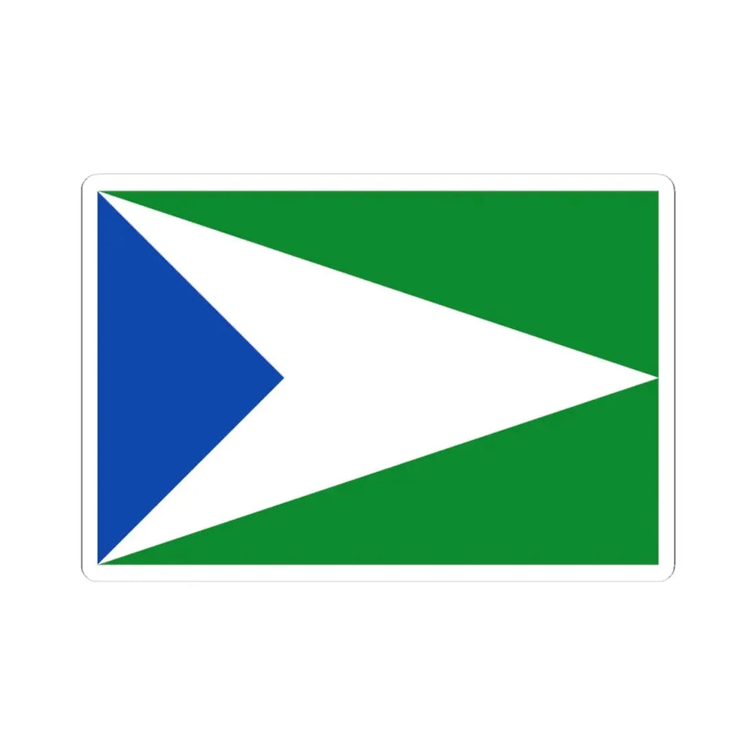 Flag of Oxapampa (Peru) STICKER Vinyl Kiss-Cut Decal 4 Inch White - The Sticker Space