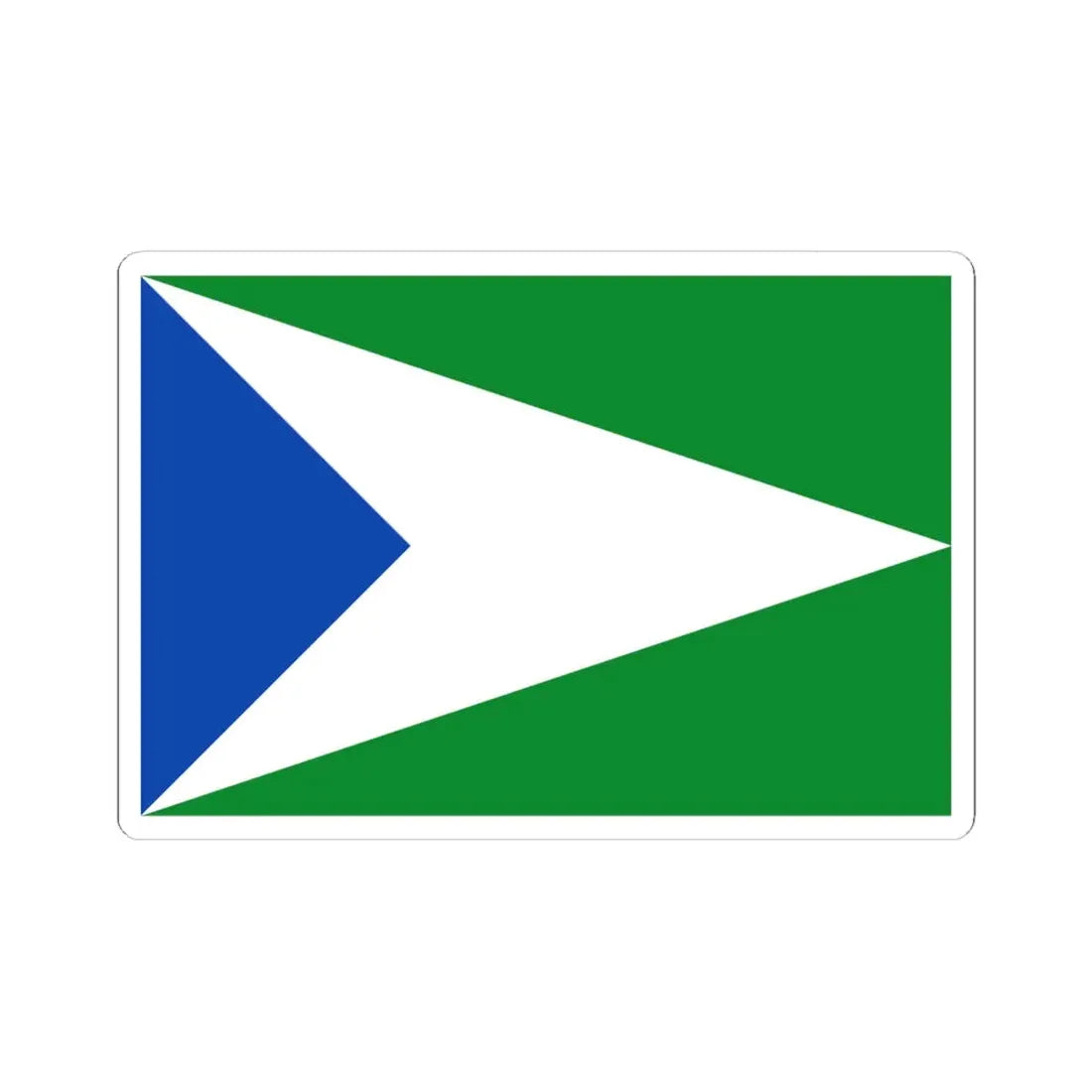 Flag of Oxapampa (Peru) STICKER Vinyl Kiss-Cut Decal 6 Inch White - The Sticker Space