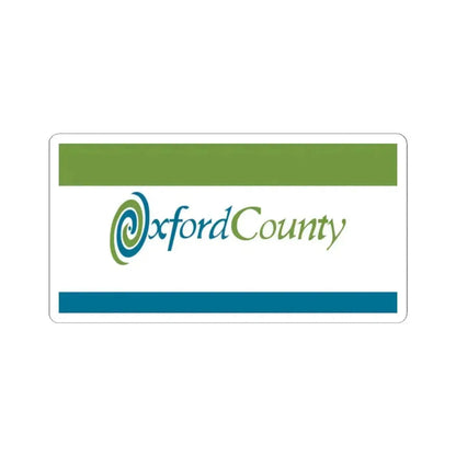 Flag of Oxford County Canada (Canada) STICKER Vinyl Kiss-Cut Decal 2 Inch White - The Sticker Space