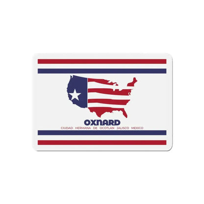 Flag of Oxnard California - Refrigerator Magnet 6 Inch - The Sticker Space