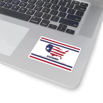 Flag of Oxnard California (United States) STICKER Vinyl Kiss-Cut Decal - The Sticker Space