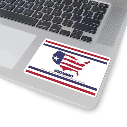 Flag of Oxnard California (United States) STICKER Vinyl Kiss-Cut Decal - The Sticker Space