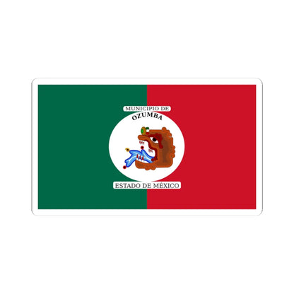Flag of Ozumba Mexico (Mexico) STICKER Vinyl Kiss-Cut Decal 4 Inch White - The Sticker Space