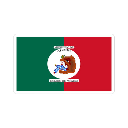 Flag of Ozumba Mexico (Mexico) STICKER Vinyl Kiss-Cut Decal 6 Inch White - The Sticker Space